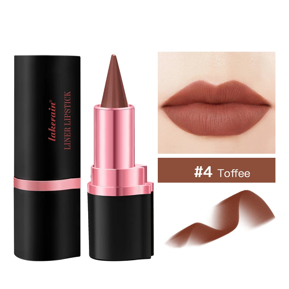 Lakerain Matte Lip Liner & Lipstick Pen – 2-in-1 Gradient Waterproof Long-Lasting Lip Color - Lylamor.com