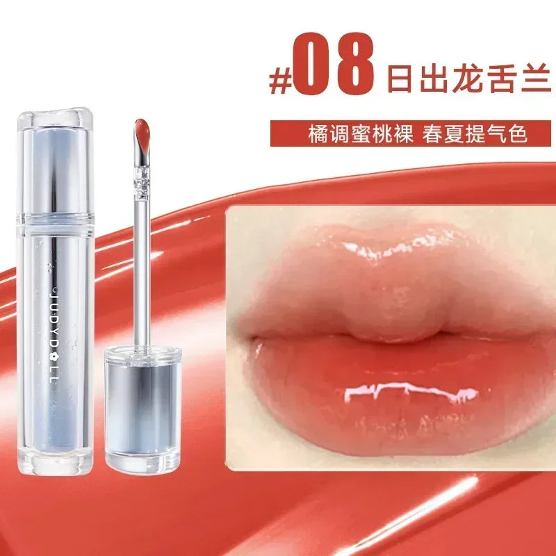 Judydoll Ice Iron Lip Glaze Shine Non-Stick Watery Lip Gloss - Lylamor.com