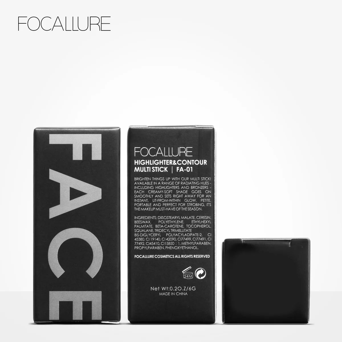 FOCALLURE Bronzer & Highlighter Stick – Waterproof Contour Corrector Illuminator Cream for Face & Body Makeup - Lylamor.com
