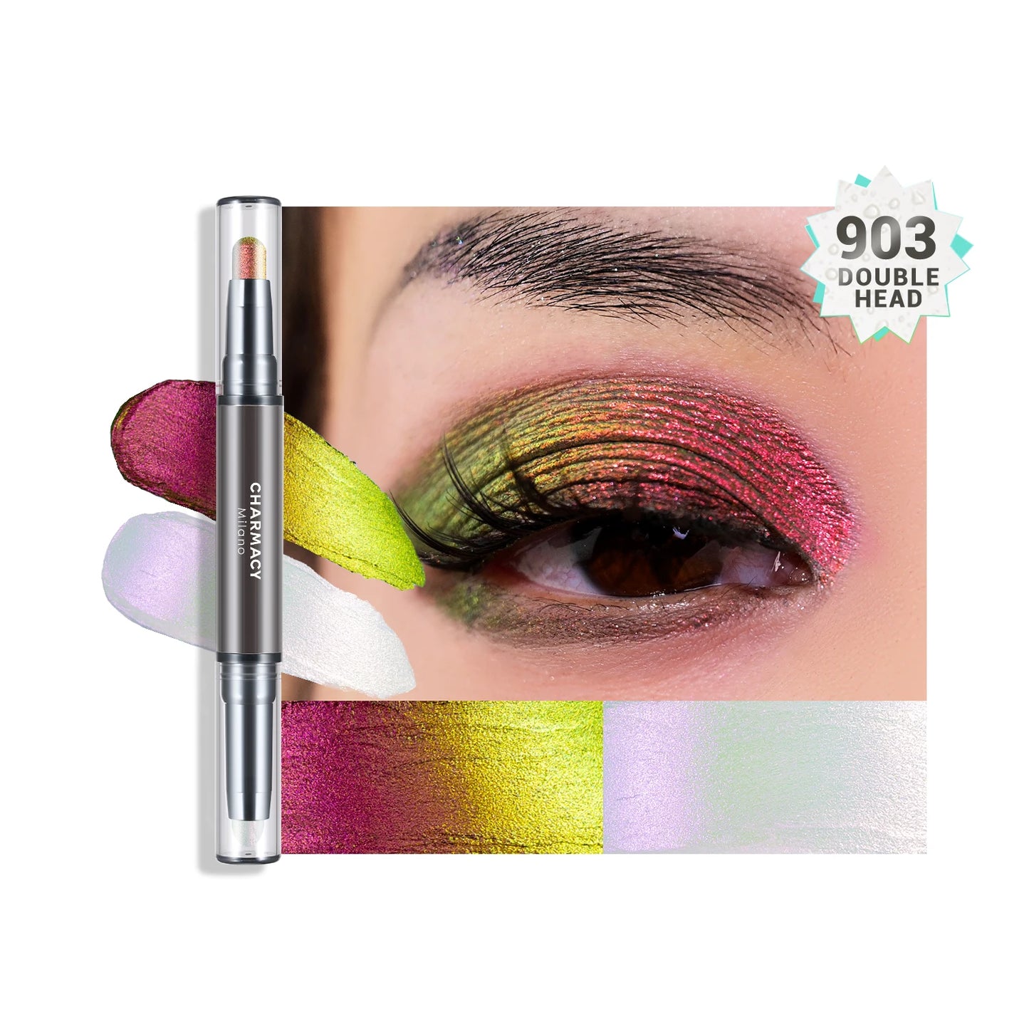 2-In-1 Duochrome Eyeshadow Pen – Glitter & Highlighter Stick