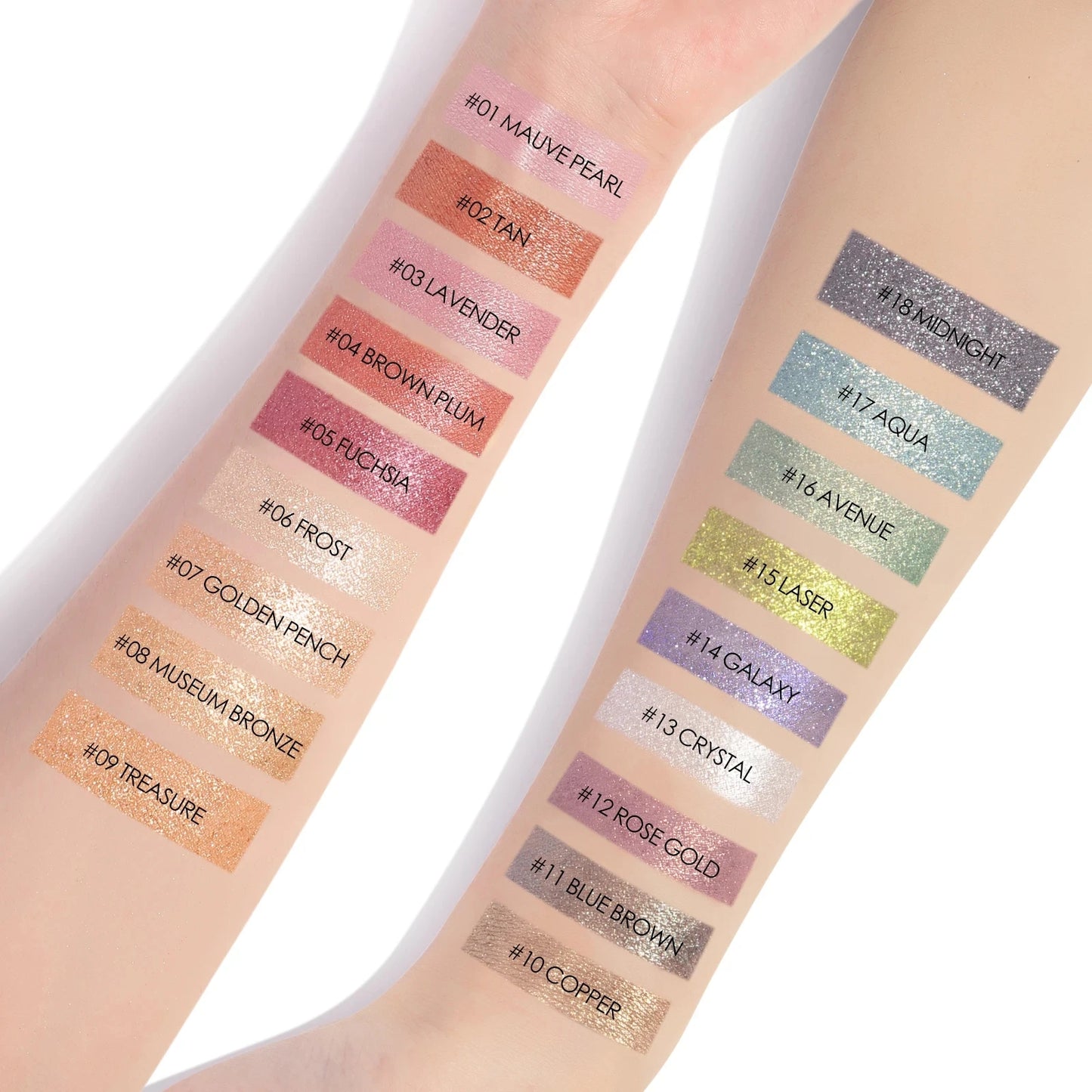 FOCALLURE 18 Colors Glitter Eyeshadow Palette – Waterproof Shimmer, Matte & Metallic Eye Makeup for Women - Lylamor.com