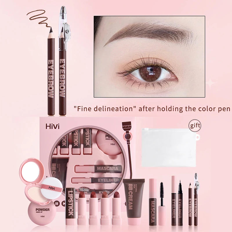 HiVi Makeup Gift Box - Limited Edition Lipstick & Powder Set