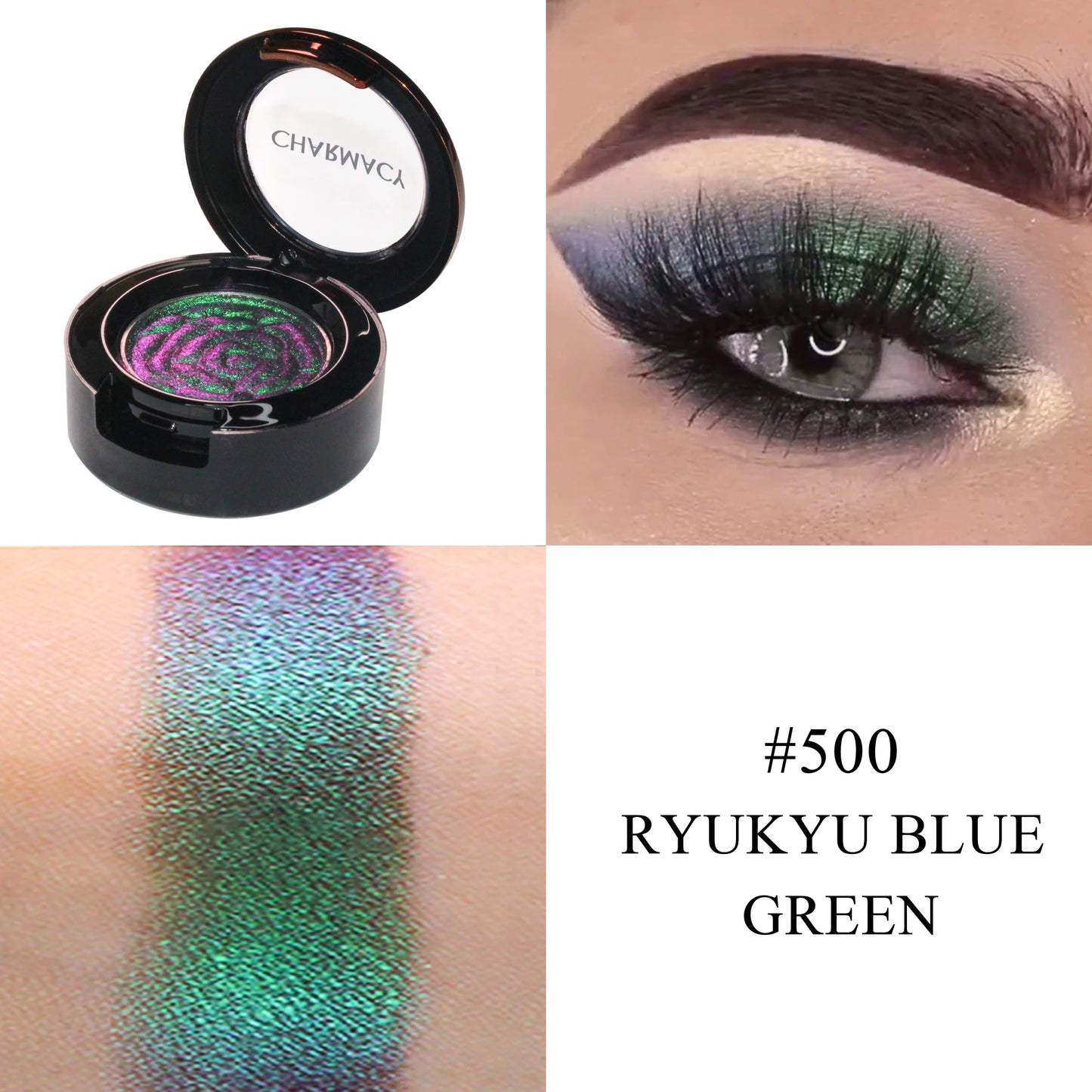 CHARMACY Duochrome Chameleon Eyeshadow – Long-lasting, Waterproof Glitter Pigment - Lylamor.com