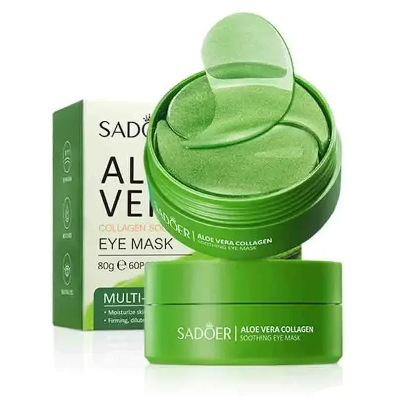 60PC Aloe Vera Collagen Eye Masks – Anti-Dark Circle & Firming Patches
