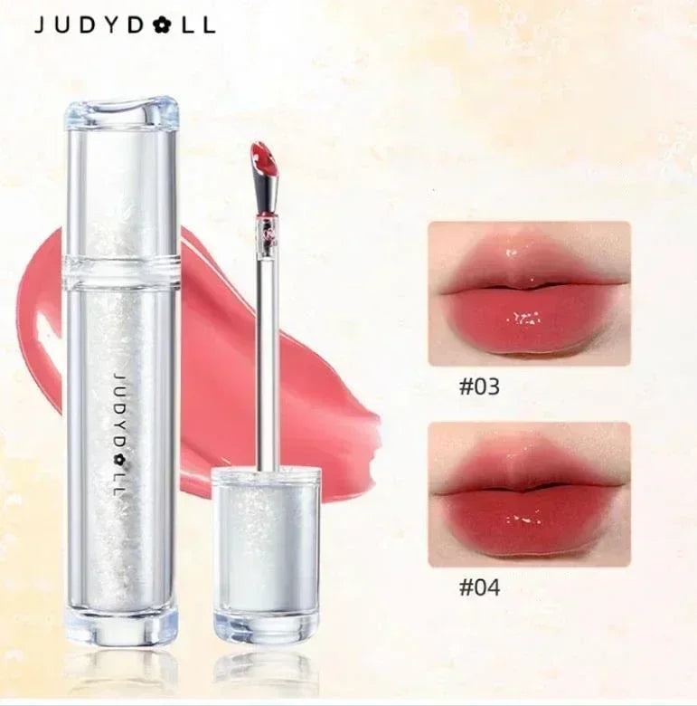 Judydoll Ice Iron Lip Glaze Shine Non-Stick Watery Lip Gloss - Lylamor.com