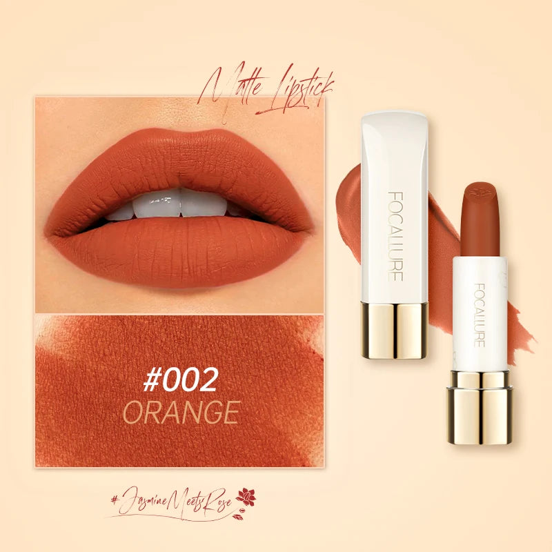 FOCALLURE 16 Shades Matte Lipstick – Long-Lasting, Waterproof & High-Pigment Lip Color for Women - Lylamor.com