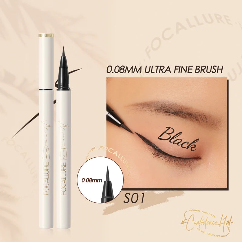FOCALLURE Liquid Eyeliner Pen – Waterproof Gel Pencil, Long Lasting Quick-Dry Eye Makeup for Women - Lylamor.com
