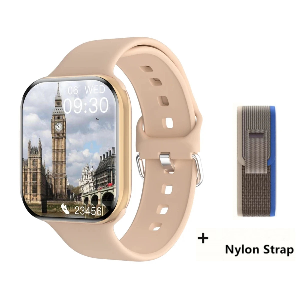 App GPS Watch 10 Smart Watch NFC Men HD AMOLED Memory Music 3D Surround Bluetooth Call Waterproof Smartwatch Woman