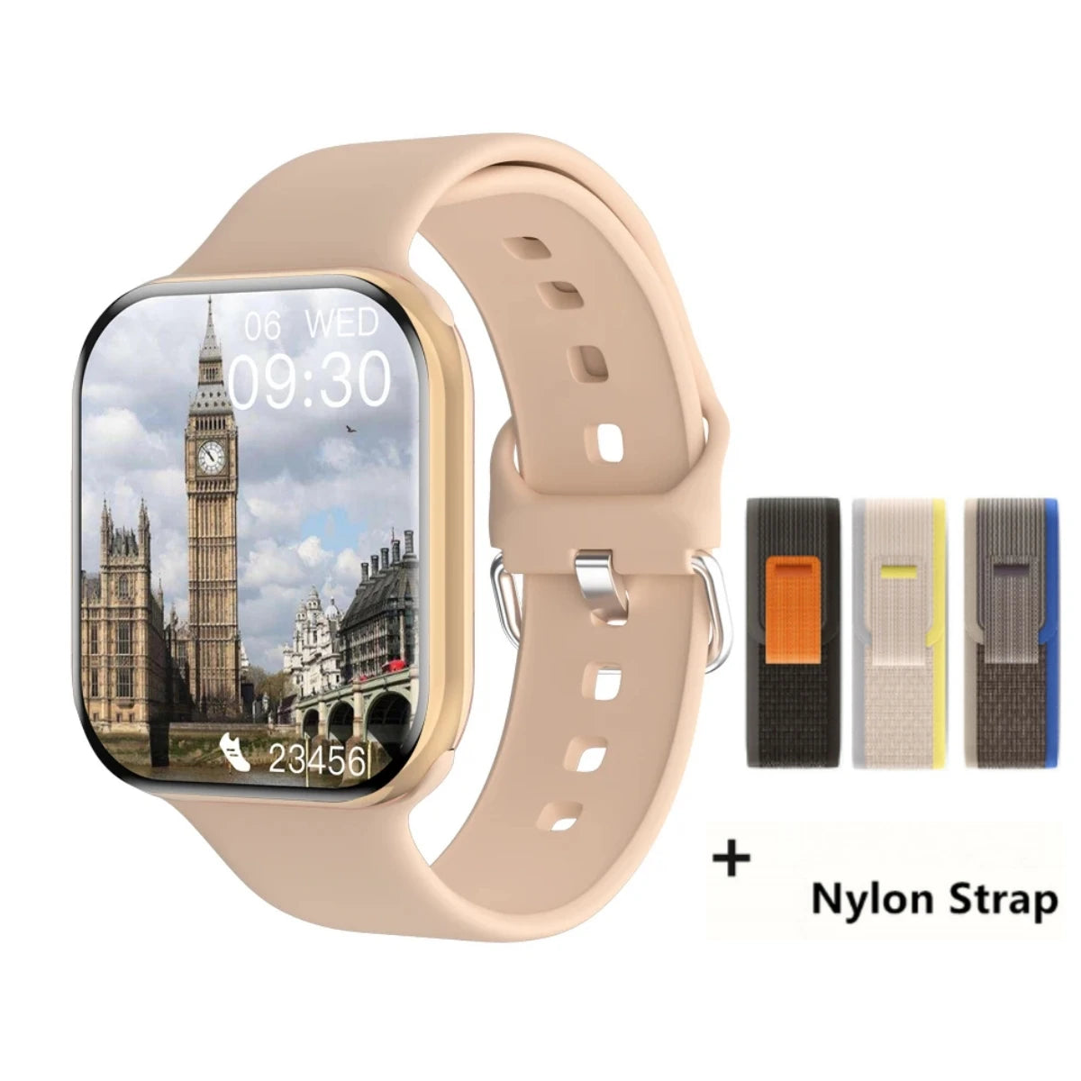App GPS Watch 10 Smart Watch NFC Men HD AMOLED Memory Music 3D Surround Bluetooth Call Waterproof Smartwatch Woman