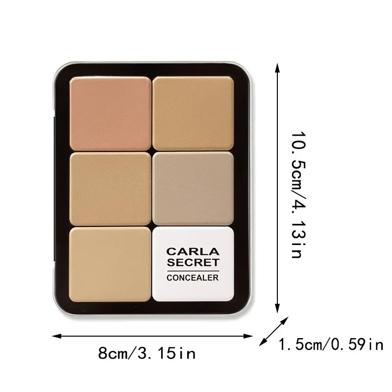 12 Colors Concealer Multi-Purpose Makeup Brightening Not Stuck Powder Contour and Highlighter Palette Bronzer Cream Palette