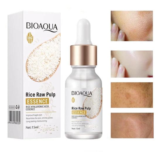 BIOAQUA Rice Essence Hyaluronic Acid Face Serum – Moisturizing, Whitening, Anti-Wrinkle & Nourishing Facial Care - Lylamor.com