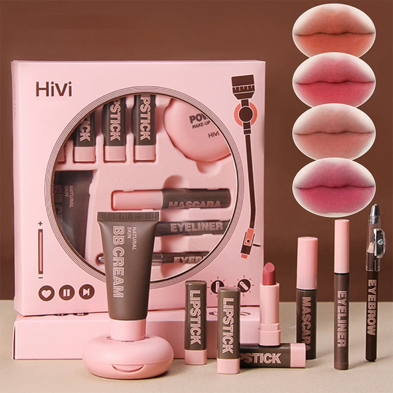 HiVi Makeup Gift Box - Limited Edition Lipstick & Powder Set