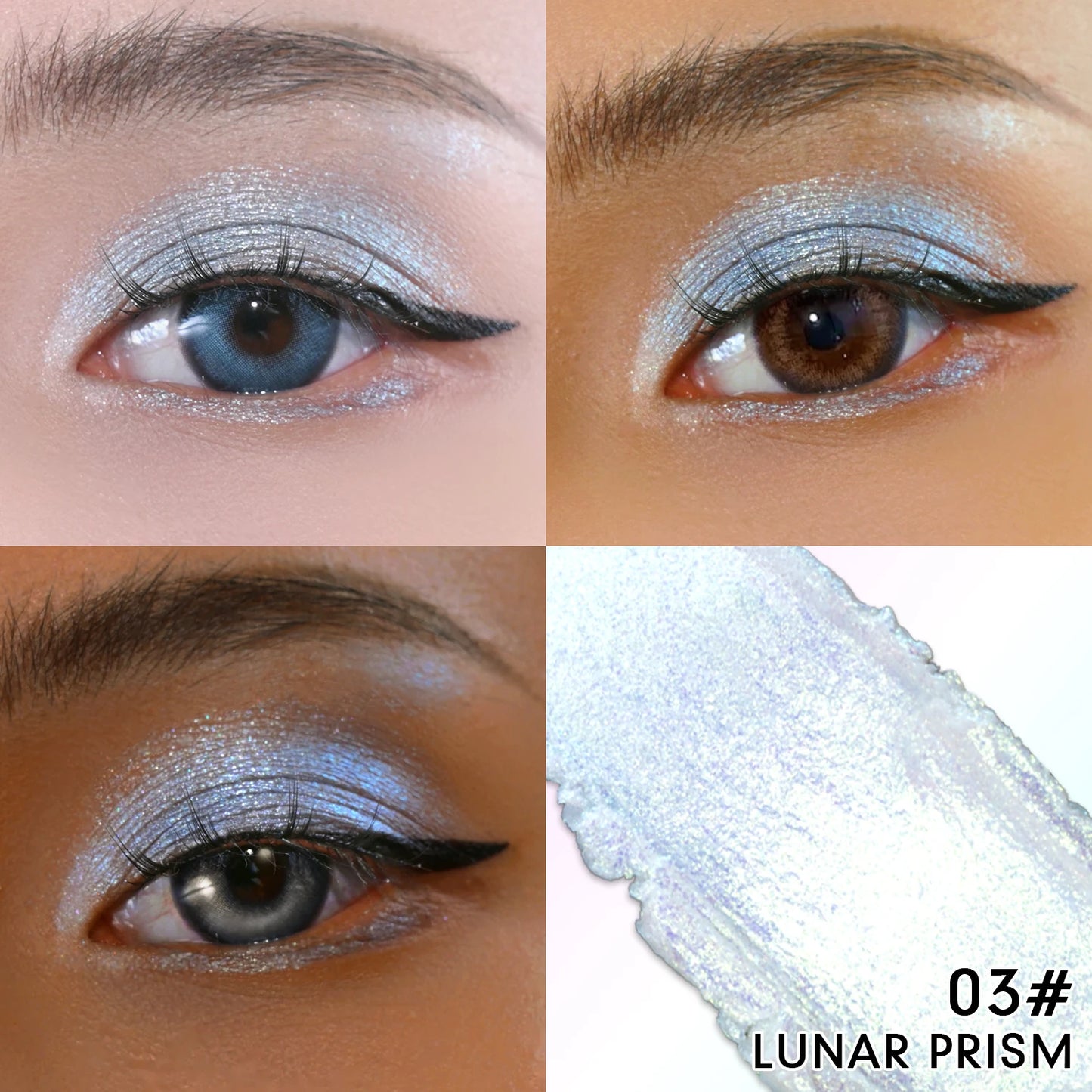 Multichrome Eyeshadow Pen | Double-Head Glitter Stick, Waterproof & Shimmer Finish