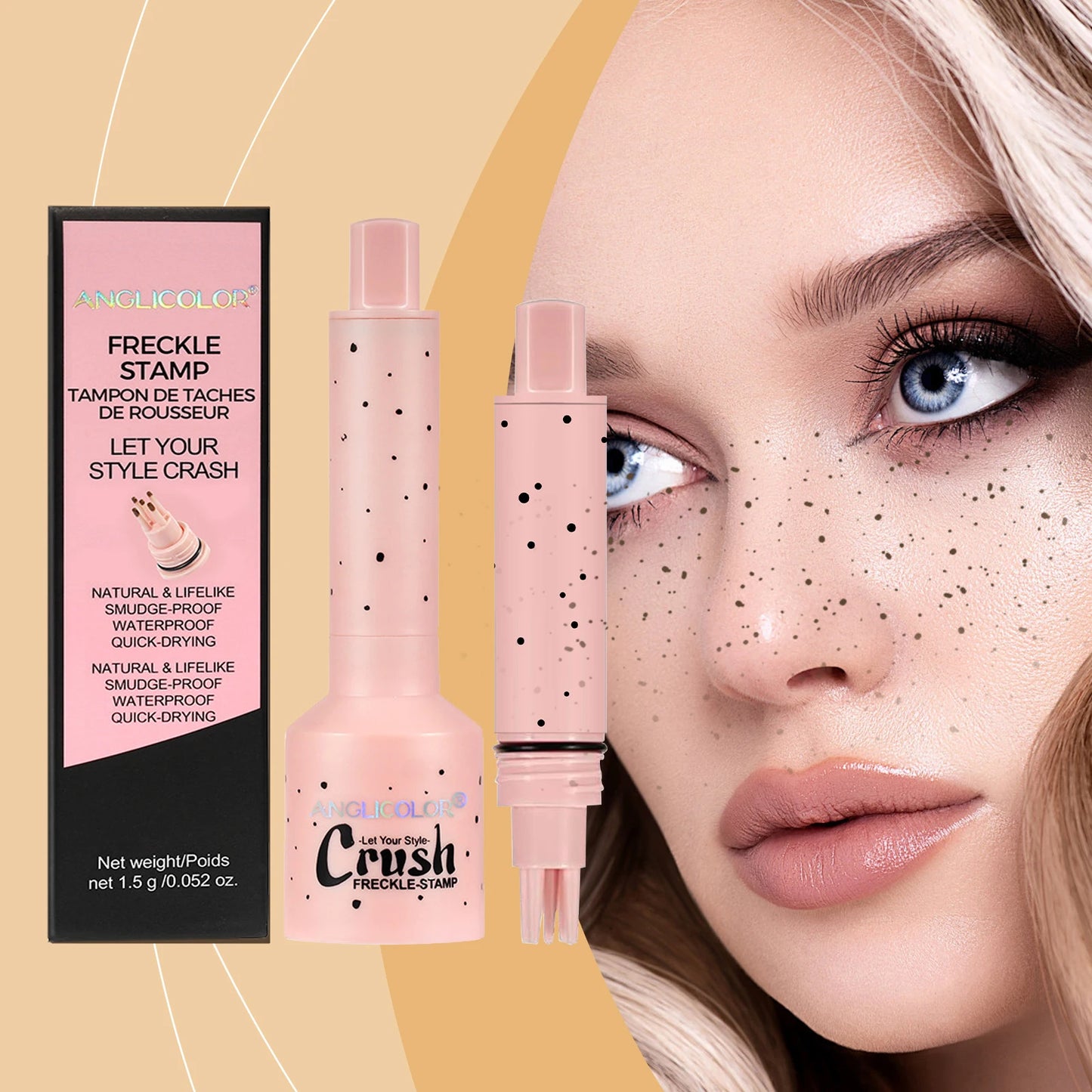 0724 Face Fake Freckles Pen Waterproof Lifelike Concealer Dot Spot Pen Natural Soft Brown Freckles Pencils Makeup Tool Cosmetics - Lylamor.com