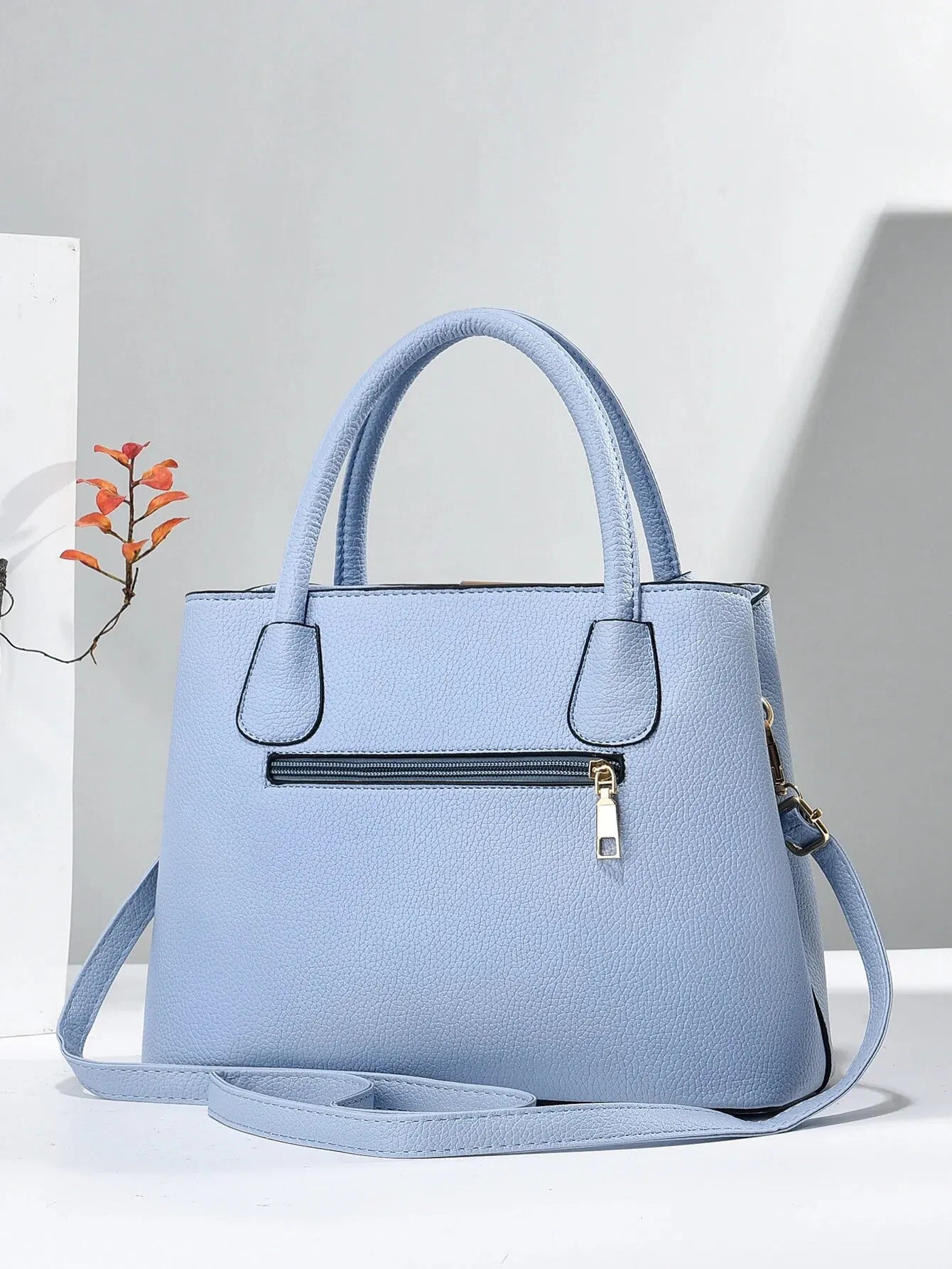Leather Handbag for Women with Zipper Closure - Lylamor.com