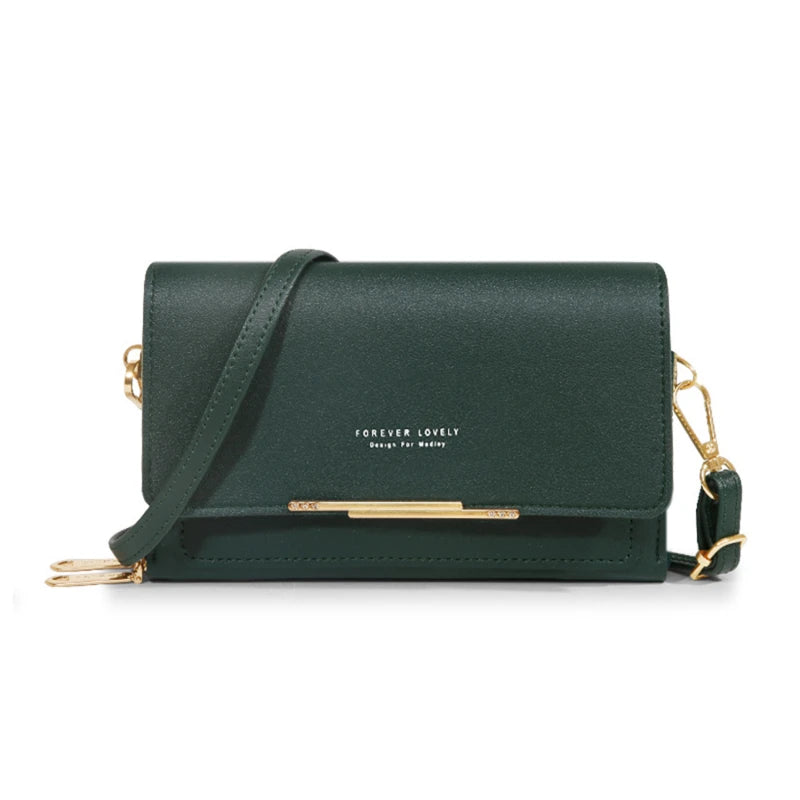 Sac portefeuille à bandoulière pour femme – Organiseur multi-cartes et bandoulière pour téléphone