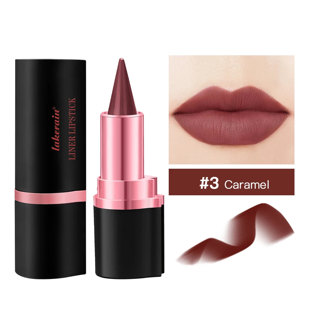Lakerain Matte Lip Liner & Lipstick Pen – 2-in-1 Gradient Waterproof Long-Lasting Lip Color - Lylamor.com