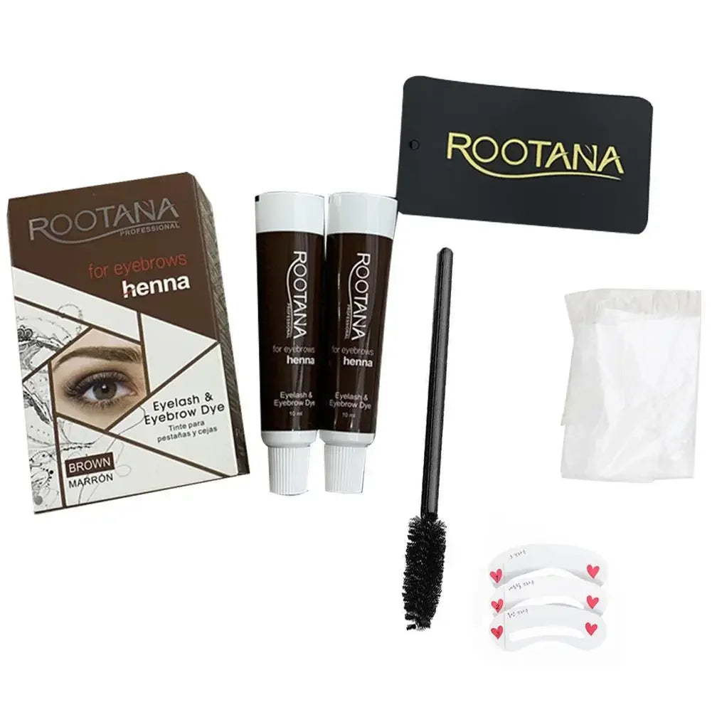 HENNA EYEBROWS TINT Professional Brow Dye Cream Makeup Waterproof Long-lasting Dye Tattoo Cream Henna Eyebrow