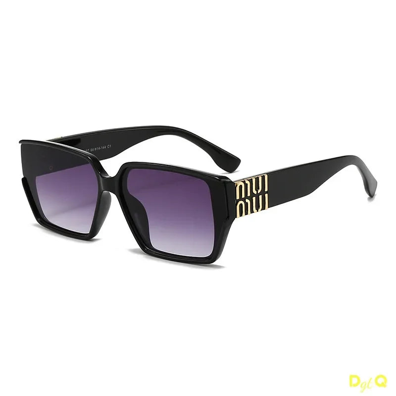 DGTQ New Luxury Glamour Sunglasses For Men And Women Stylish Classic Brand Glasses Unisex Designer Square Shades Jewelry Mask