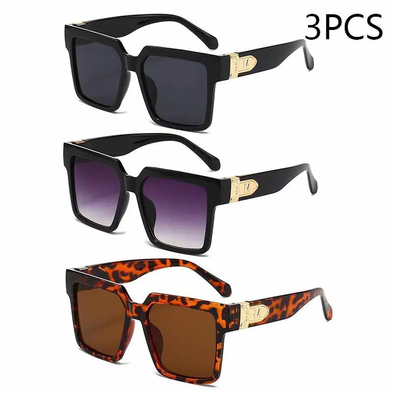 Luxury Square Oversized Sunglasses – 2025 Fashion UV400 Unisex Shades
