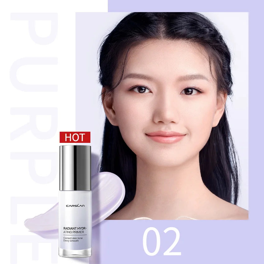 CARSLAN Radiant Hydrating Face Primer Mosituriser Smoothing Brighten Improve Dullness Foundation Primer Base Makeup - Lylamor.com
