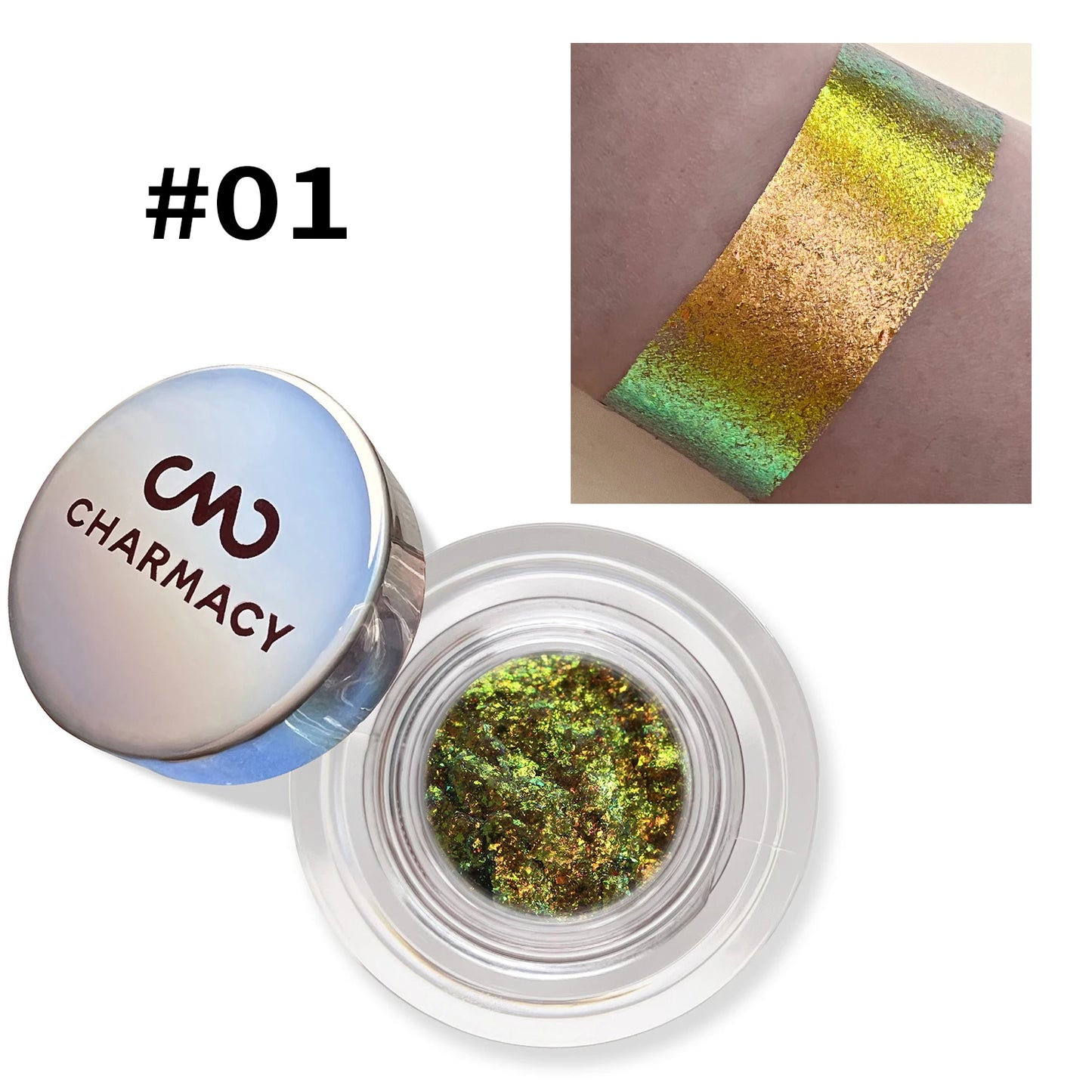 Chameleon 10-Color Eyeshadow Gel – Duochrome Glitter, Long-Lasting & High Pigment