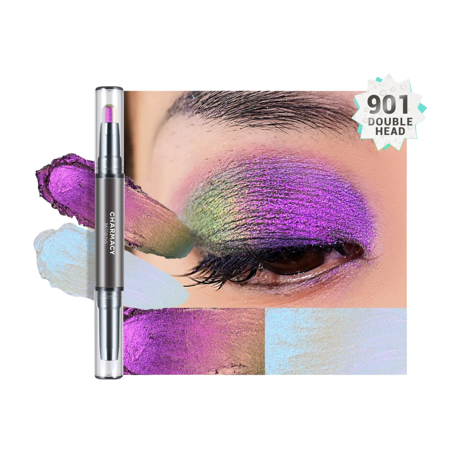 2-In-1 Duochrome Eyeshadow Pen – Glitter & Highlighter Stick