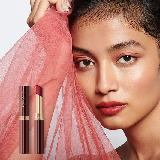 CHARMACY Long Lasting Waterproof Matte Nude Lipstick – Velvet Luxury Easy to Wear Lip Stick for Women - Lylamor.com