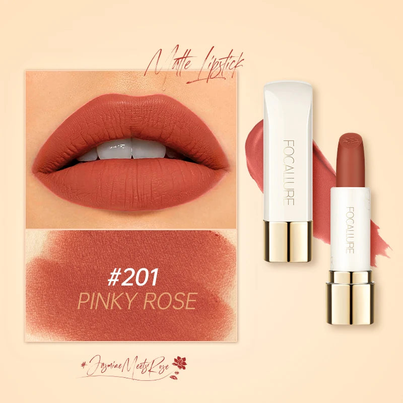 FOCALLURE 16 Shades Matte Lipstick – Long-Lasting, Waterproof & High-Pigment Lip Color for Women - Lylamor.com