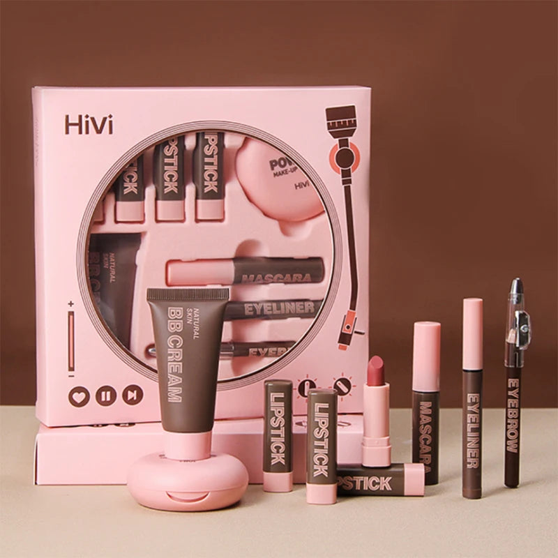 HiVi Makeup Gift Box - Limited Edition Lipstick & Powder Set