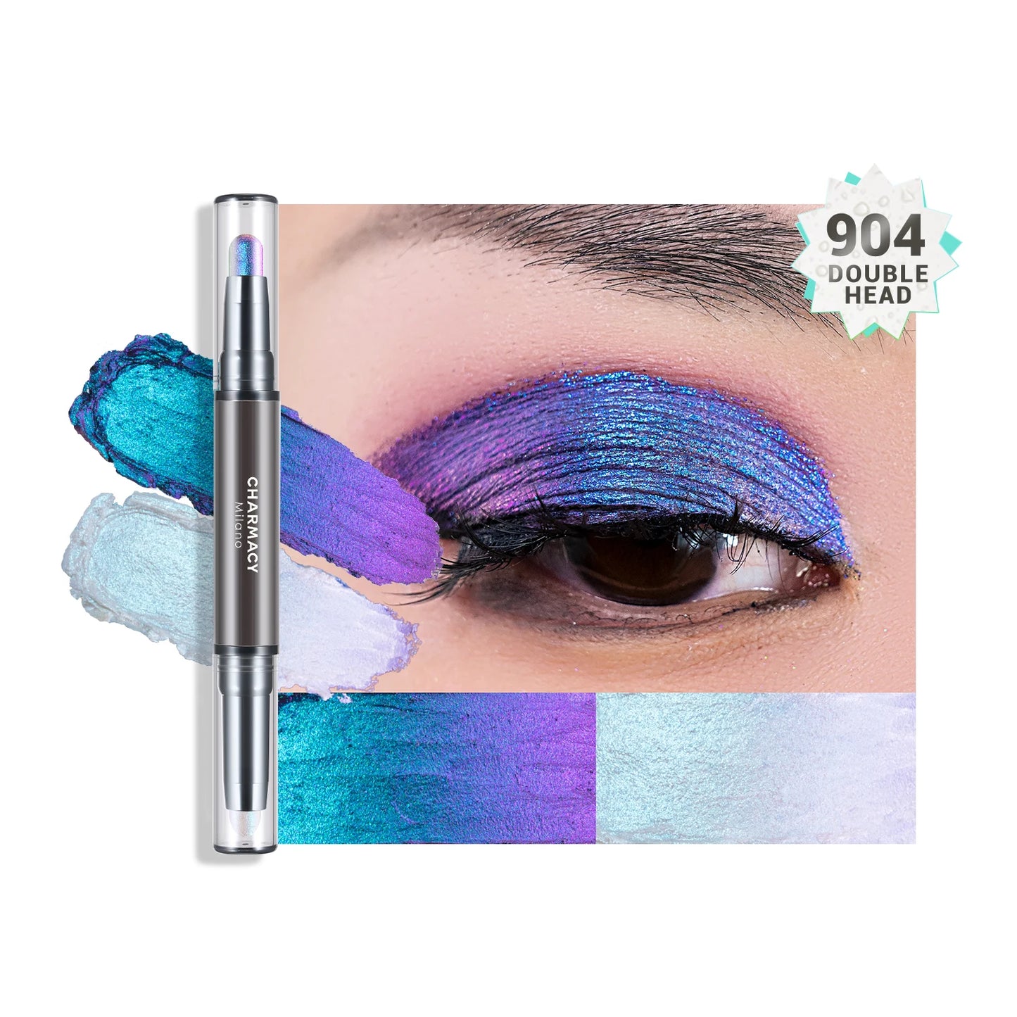 2-In-1 Duochrome Eyeshadow Pen – Glitter & Highlighter Stick
