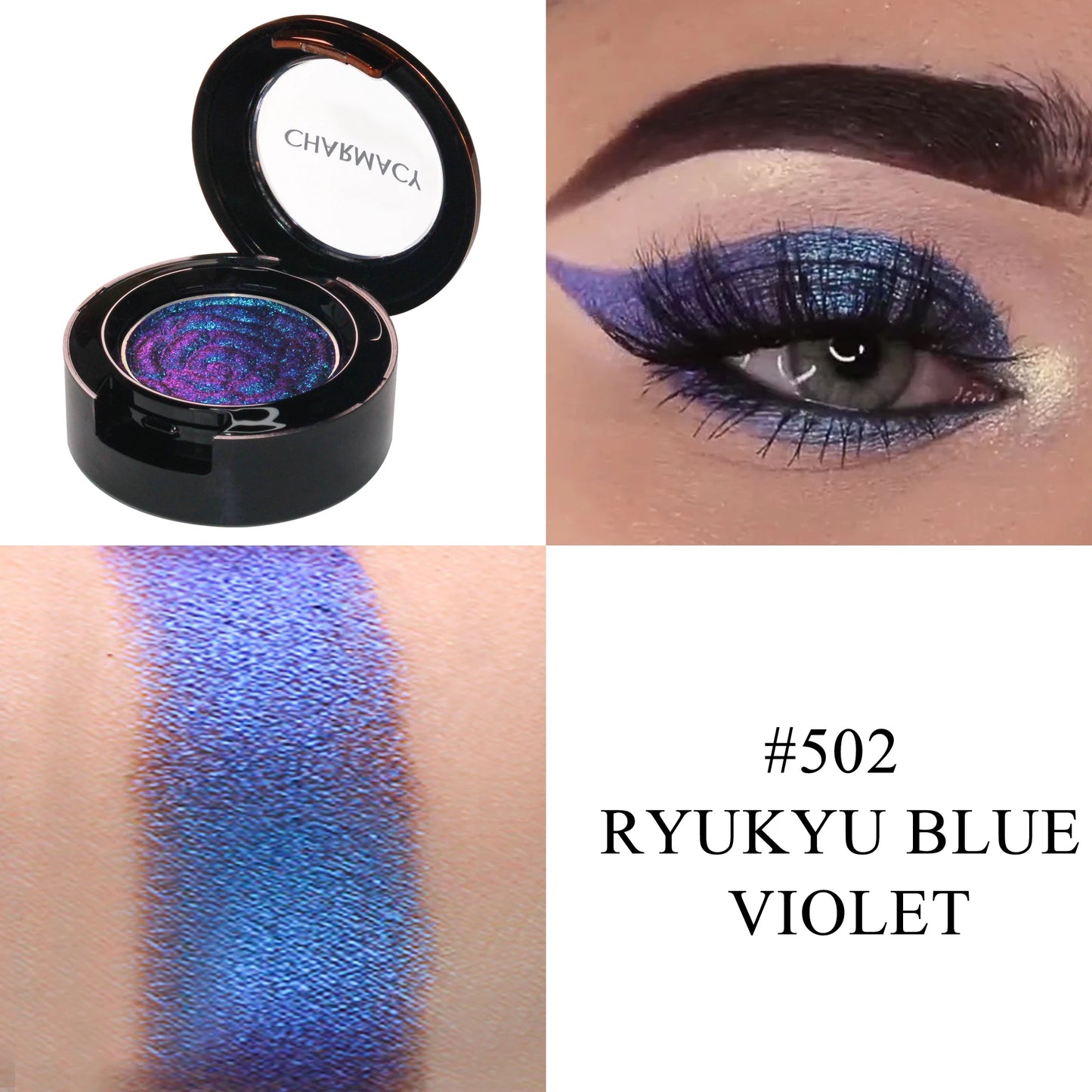 CHARMACY Duochrome Chameleon Eyeshadow – Long-lasting, Waterproof Glitter Pigment - Lylamor.com