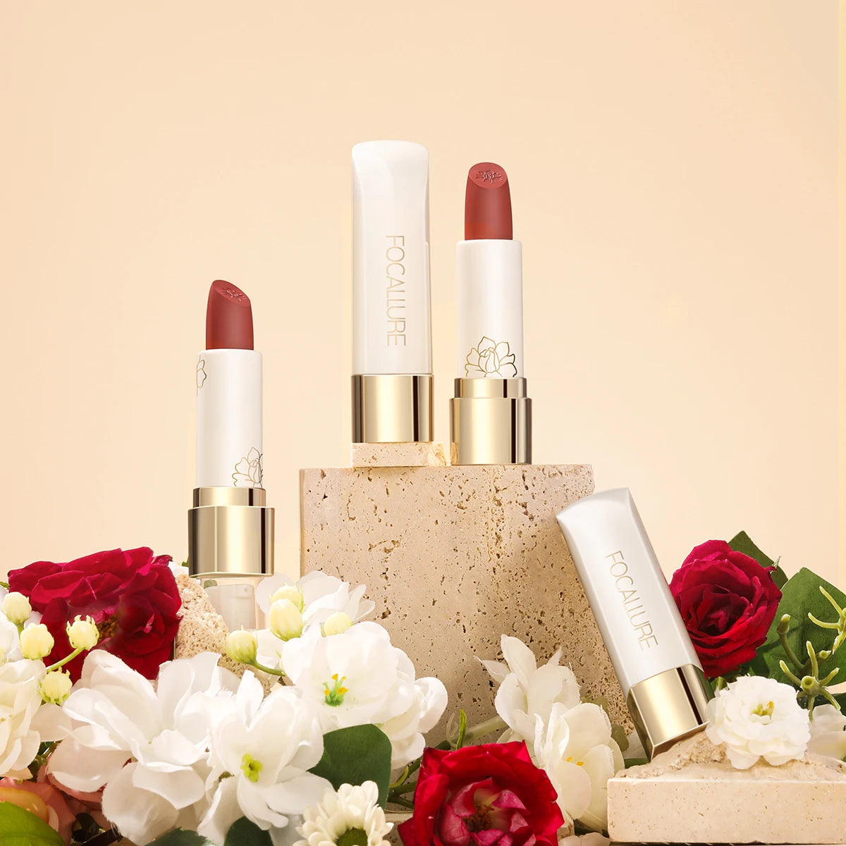 FOCALLURE 16 Shades Matte Lipstick – Long-Lasting, Waterproof & High-Pigment Lip Color for Women - Lylamor.com