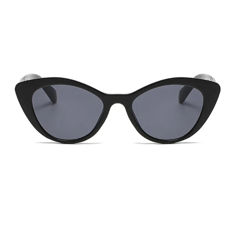 Fashion Cat Eye Women's Sunglasses 2025 Luxury Brand Designer Black Leopard Small Frame Sun Glasses UV400 Girl Letter Eyewear