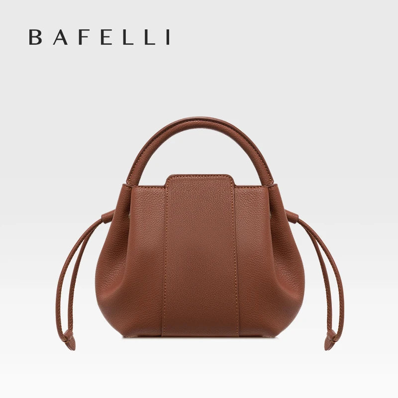 BAFELLI Soft Split Fashion Leather Bag with Hasp Closure – Versatile Casual Shoulder Purse - Lylamor.com