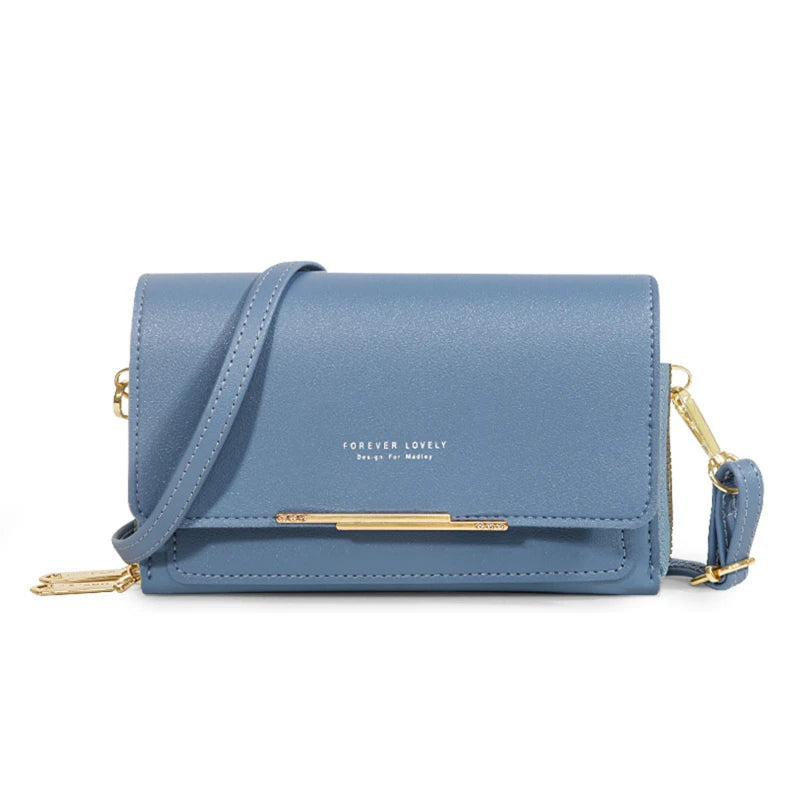 Sac portefeuille à bandoulière pour femme – Organiseur multi-cartes et bandoulière pour téléphone