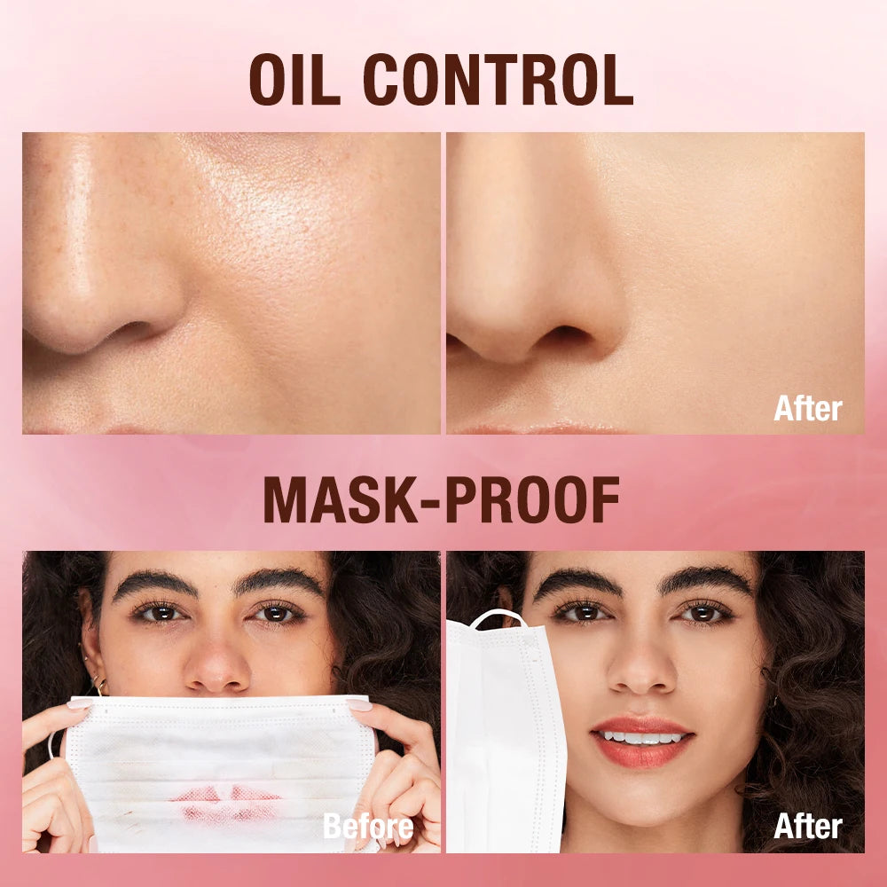 O.TWO.O Face Powder Oil-control 24 Hours SPF 30 PA+++ Long Lasting Waterproof Matte Face Makeup Cosmetic Setting Compact Powder - Lylamor.com