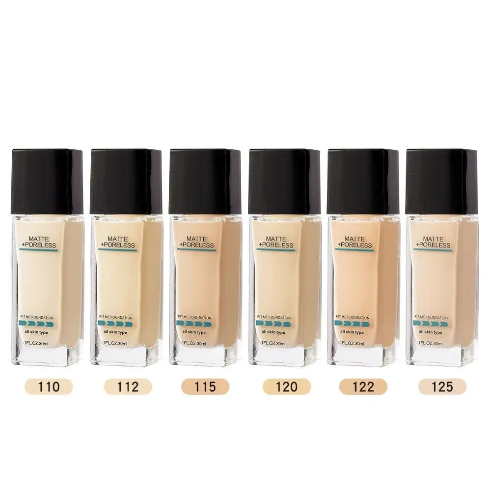 Women Full Coverage Liquid Foundation Ladies Professional Concealer BB Cream Face Foundation Cosmetics Waterproof Makeup Base