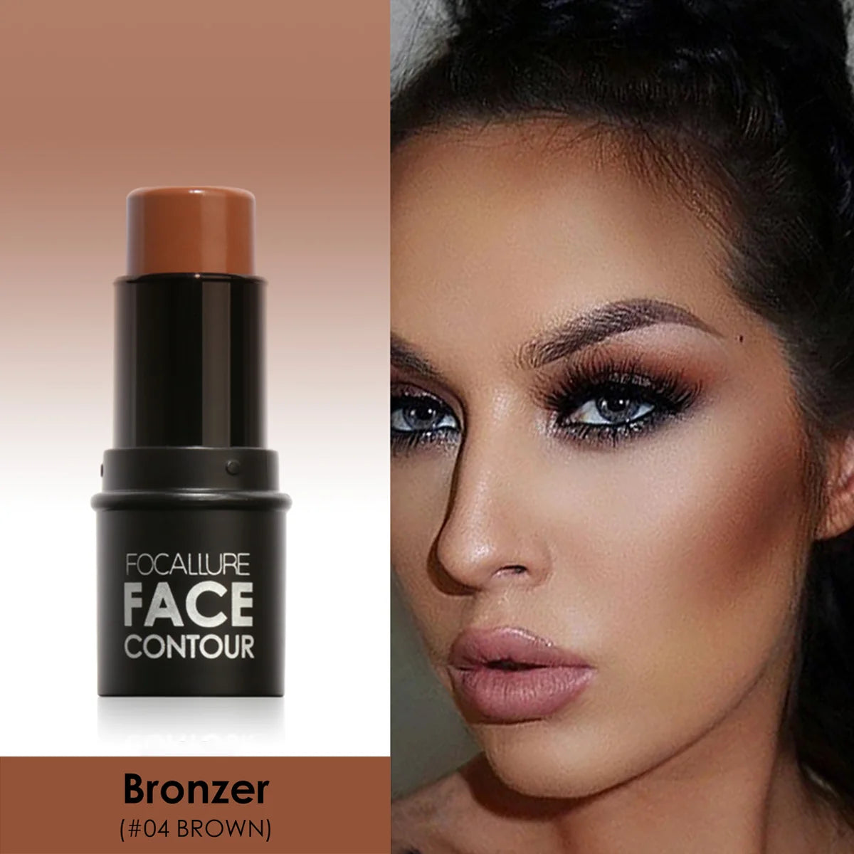 FOCALLURE Bronzer & Highlighter Stick – Waterproof Contour Corrector Illuminator Cream for Face & Body Makeup - Lylamor.com