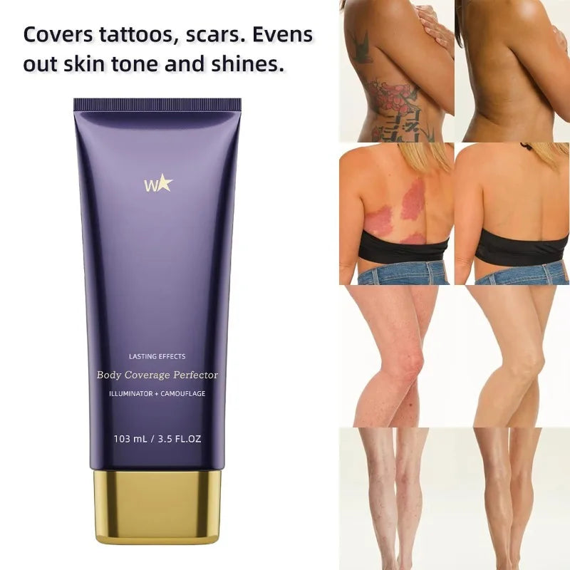 Beauty Body Coverage Perfector–Waterproof Leg & Body Makeup-Concealer For Scars, Spots, Veins, Tattoos and More Blend Cosmetics - Lylamor.com