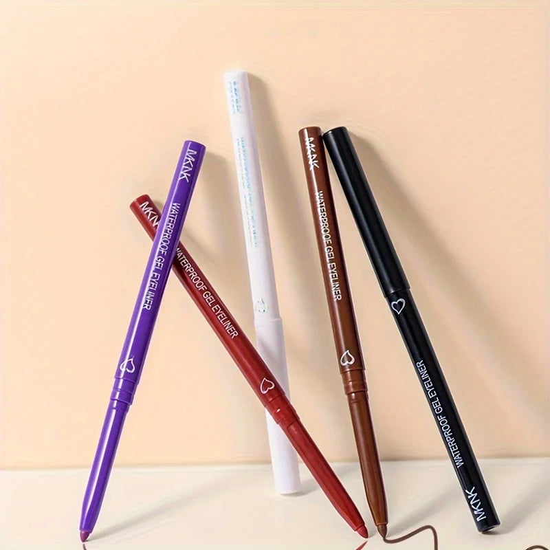 5-Color Waterproof Eyeliner Pencil Set – Long-Lasting & Smudge-Proof