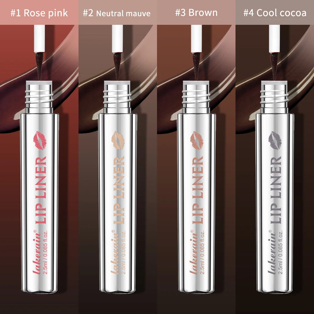 Lakerain 4 Color Peel Off Lip Liner – Long Lasting, Waterproof, Smudge-Proof, Hydrating Lip - Lylamor.com