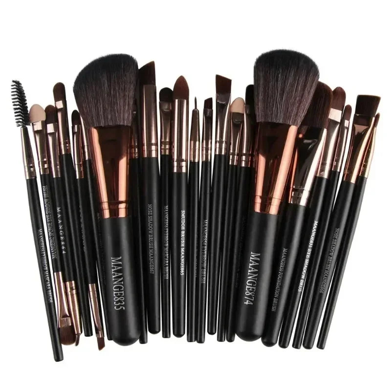 Ensemble de pinceaux de maquillage professionnels 13 à 22 pièces - Kit complet de pinceaux cosmétiques