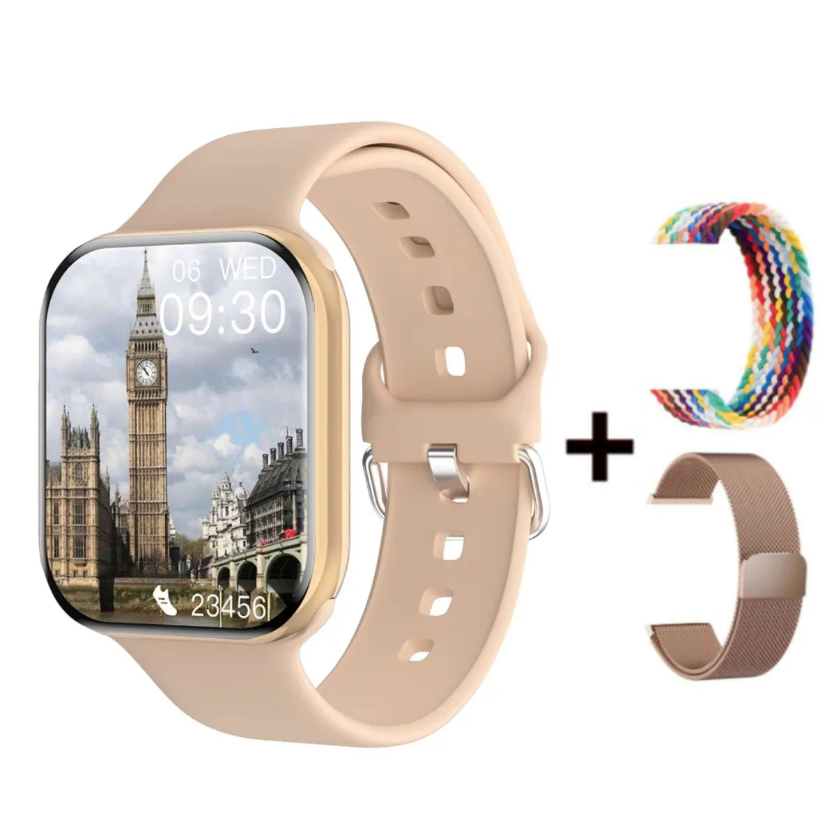 App GPS Watch 10 Smart Watch NFC Men HD AMOLED Memory Music 3D Surround Bluetooth Call Waterproof Smartwatch Woman