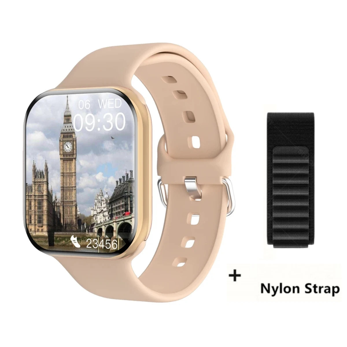 App GPS Watch 10 Smart Watch NFC Men HD AMOLED Memory Music 3D Surround Bluetooth Call Waterproof Smartwatch Woman