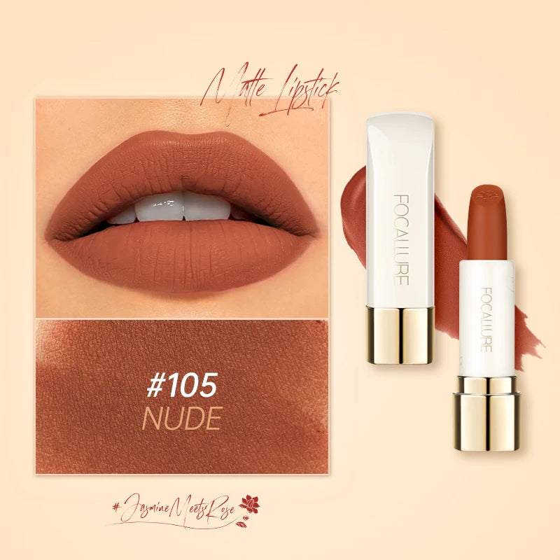 FOCALLURE 16 Shades Matte Lipstick – Long-Lasting, Waterproof & High-Pigment Lip Color for Women - Lylamor.com
