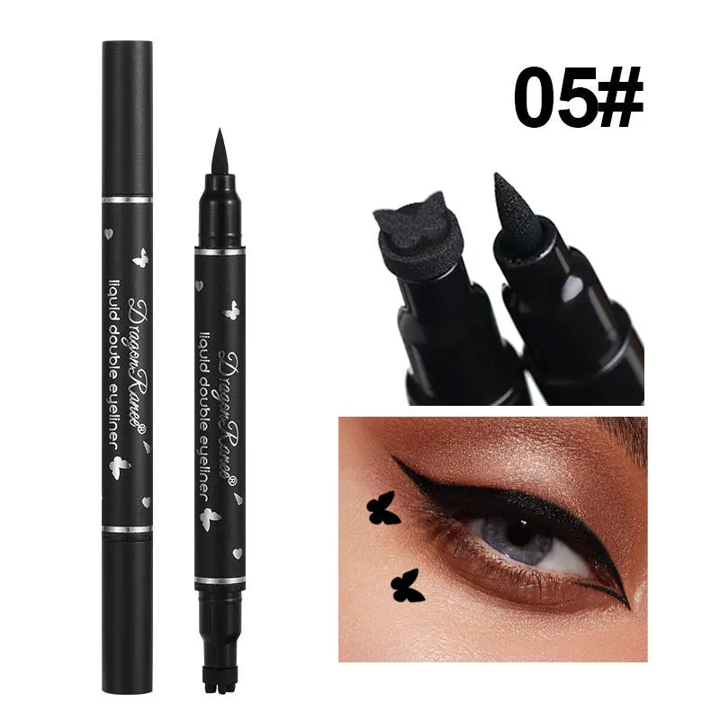 Eyeliner Dragon Ranee Double Head Star Seal - Waterproof et anti-bavures