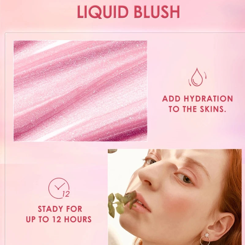 FOCALLURE Liquid Blusher 4 Colors Long Lasting Matte Korean Makeup - Lylamor.com
