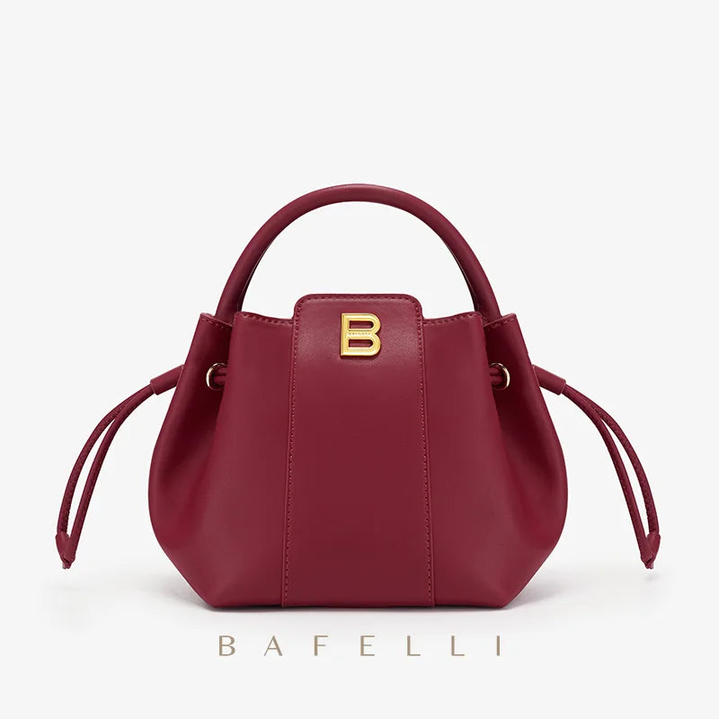 BAFELLI Soft Split Fashion Leather Bag with Hasp Closure – Versatile Casual Shoulder Purse - Lylamor.com