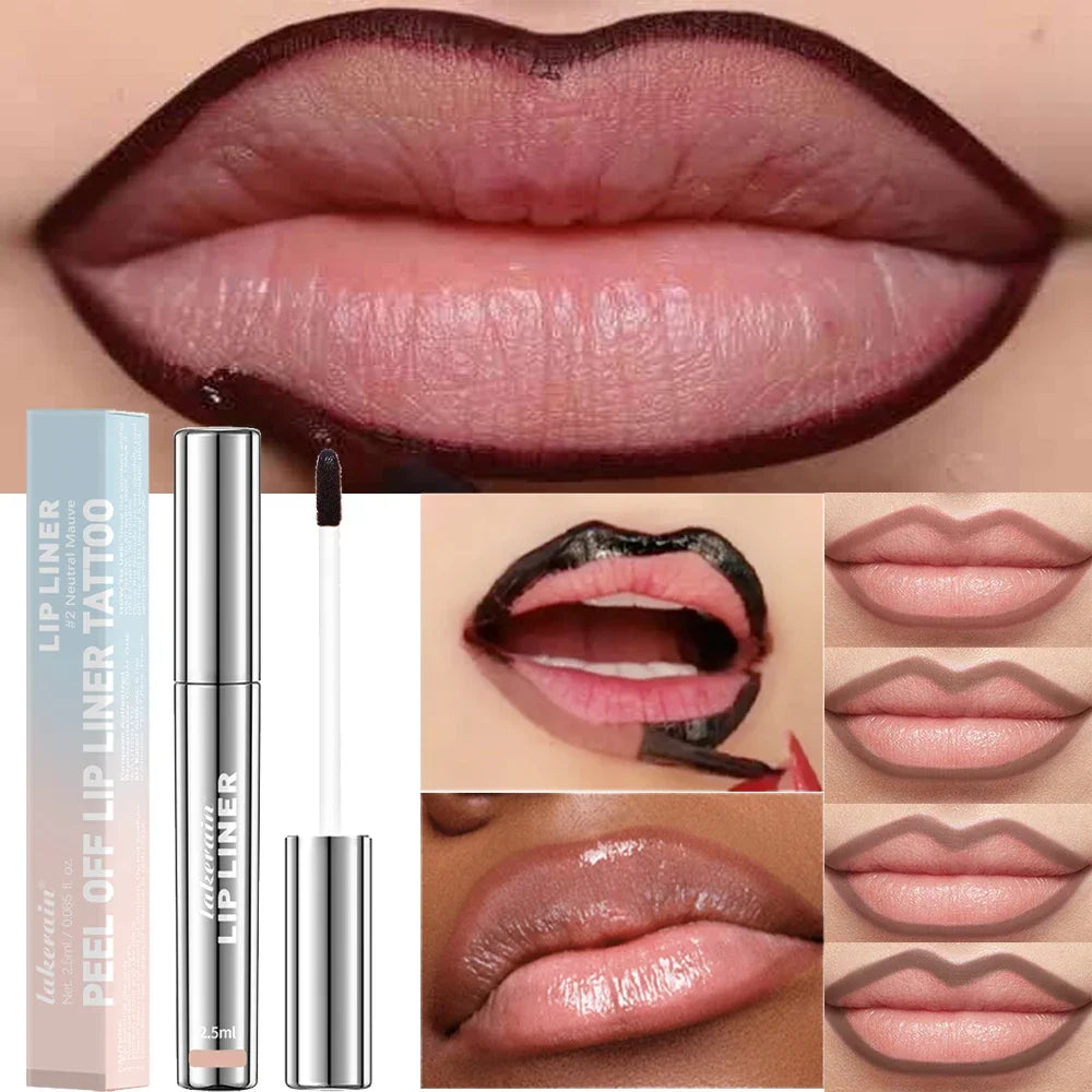 Waterproof Peel-Off Lip Liner & Lip Gloss – Long-Lasting Lip Tint, Tear-Off Lip Stain - Lylamor.com